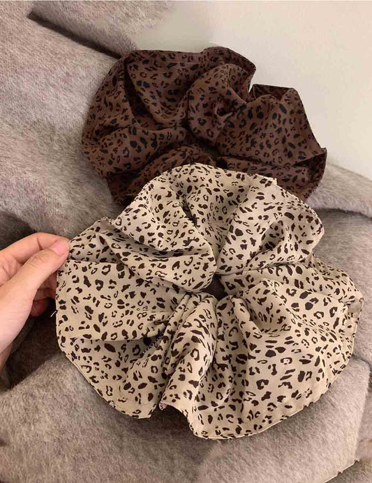 Cute Leopard Print Elastic Soft Scrunchies