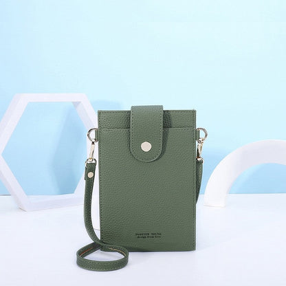 Solid Color Simple Crossbody Mobile Phone Bag