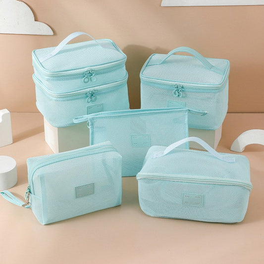 Simple Mesh Large Capacity Make Up Bags