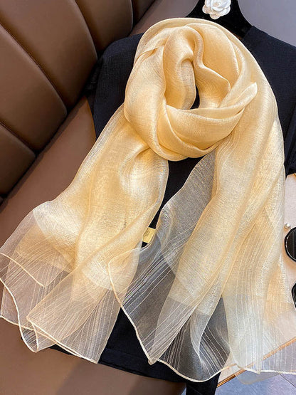 8 Colors Fashion Sunscreen Silk Scarf