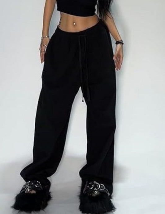 Straight Drawstring Loose Sports Pants