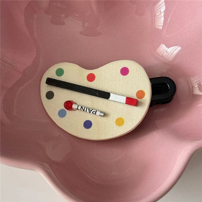 Creative Paint Palette Hair Clip