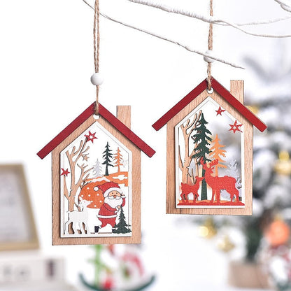 Christmas Wooden Candle Decorations