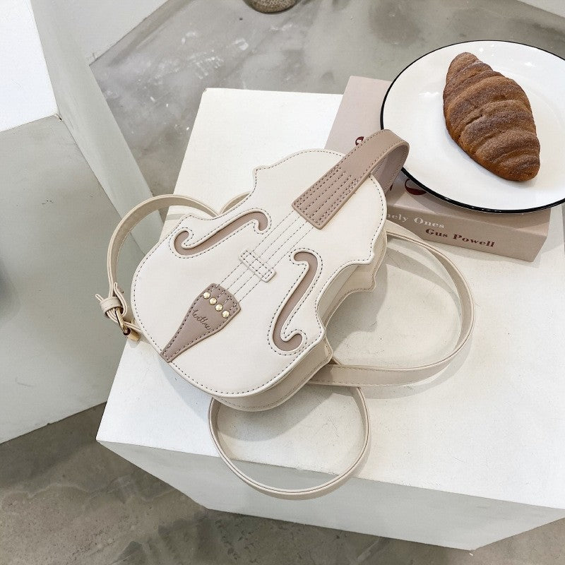 Creative Violin Shape Crossbody Bag
