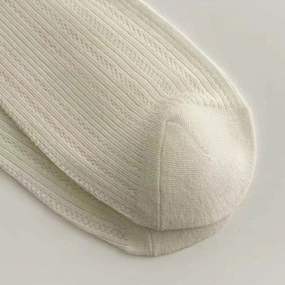 Bow Embroidered Breathable Sweet Socks