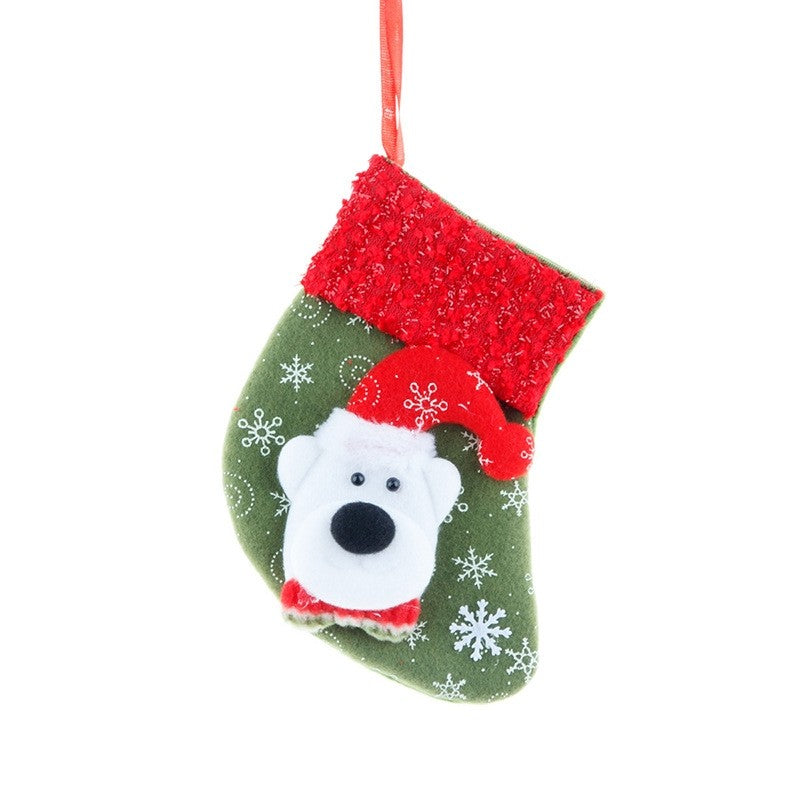 Christmas Socks Gift Bag Small Christmas Socks Pendant Christmas Tree Pendant