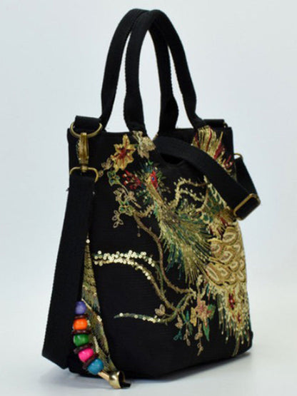 Peacock Embroidery Ethnic Bag