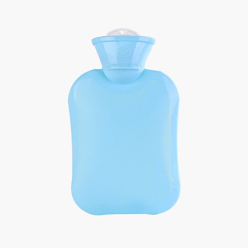 Solid Color Simple Striped Hot Water Bag