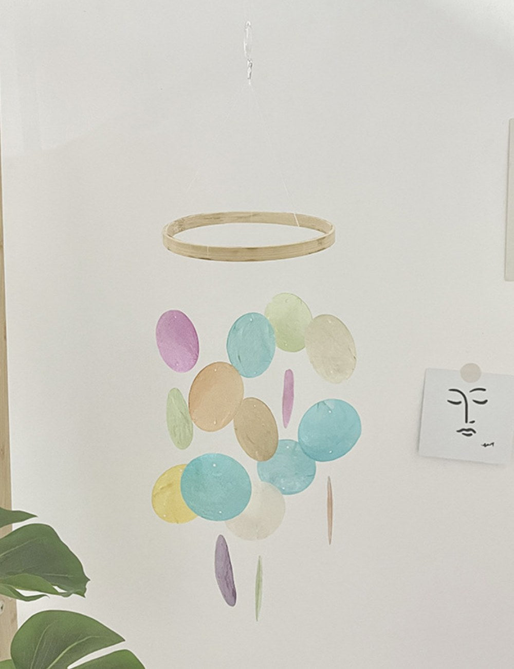 2+Simple Wooden Shell Suncatcher Hangings