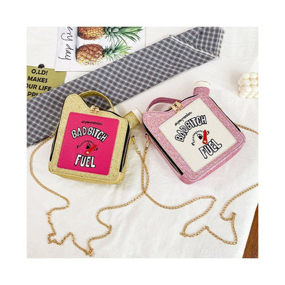 Shining Sequin Letters Crossbody Bag