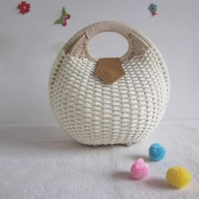 Fashion Rattan Weaving Hand Bag
