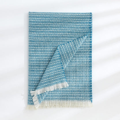 Striped Plaid Print Imitated Cashmere Shawl Scarf