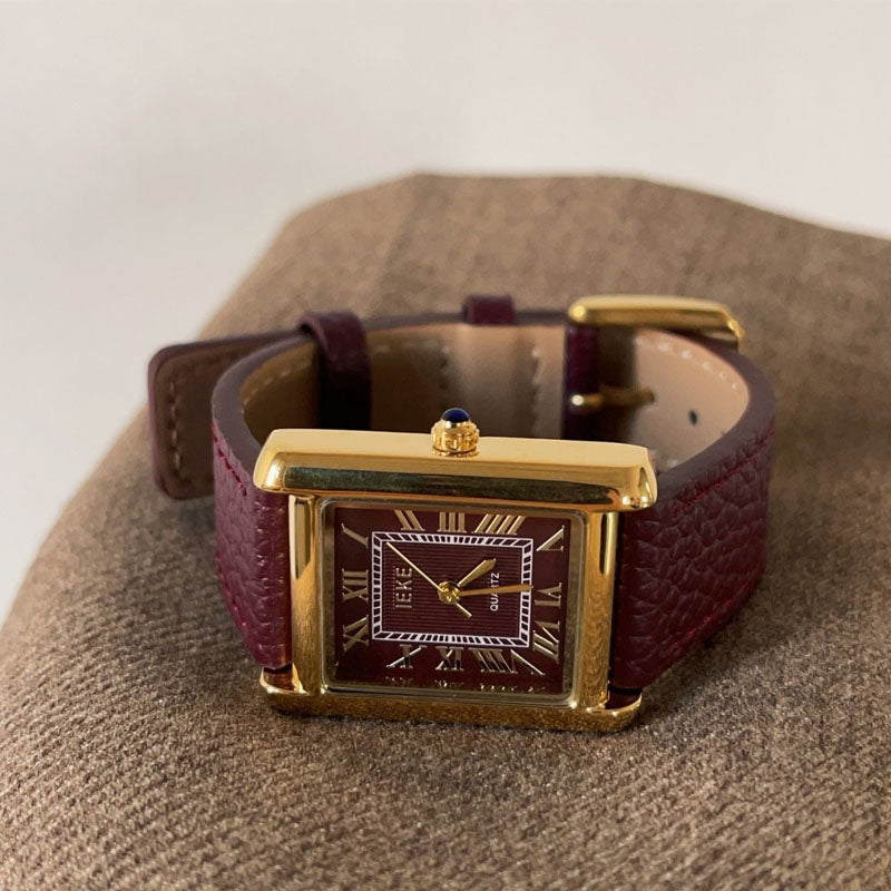 Vintage Premium Leather Band Watch