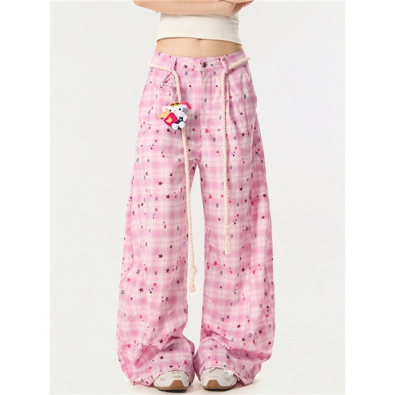 Sweet Curve Pants High Waist Wide Leg Casual