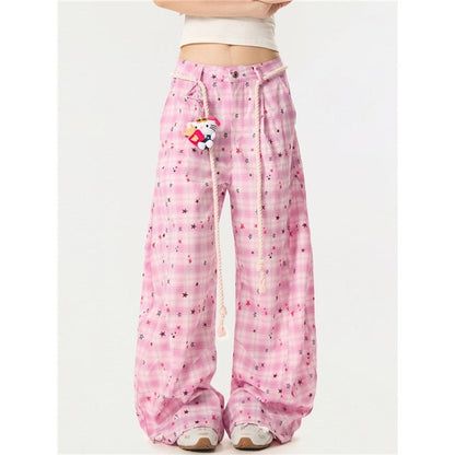 Sweet Curve Pants High Waist Wide Leg Casual