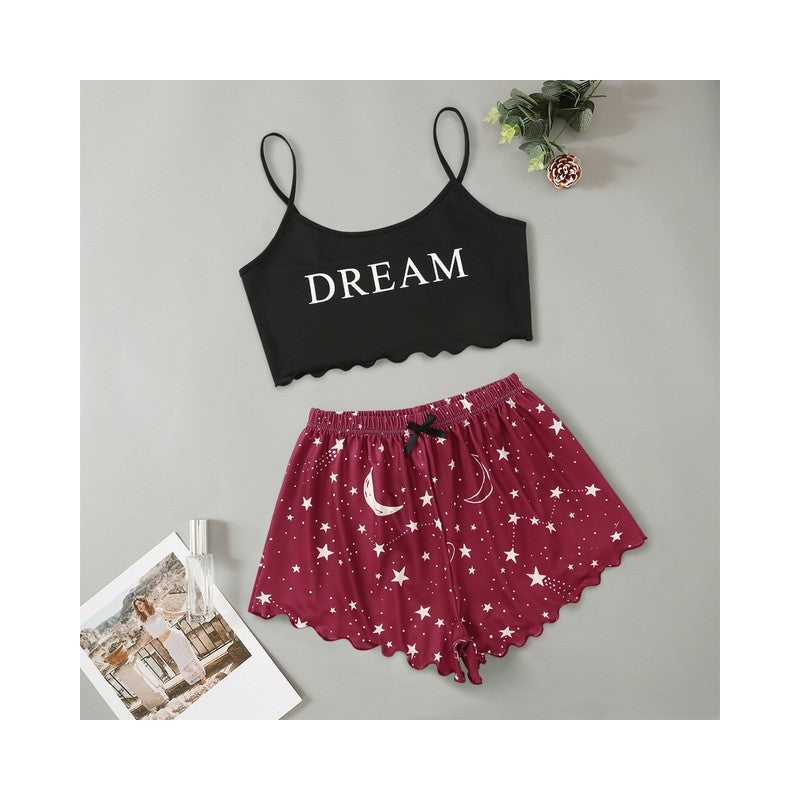 Floral Cami Shorts Set - Home Loungewear