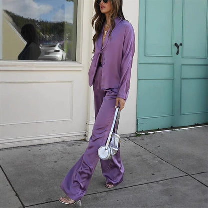 Stylish Monochrome Shirt And Pants Casual Set