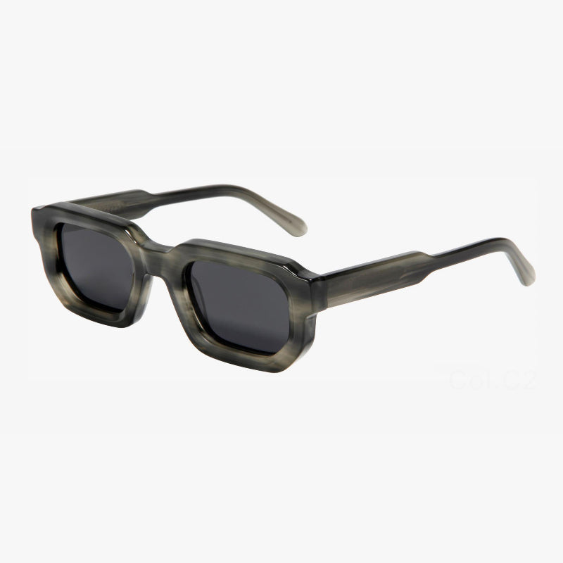 Retro Square Wide Polarized Sunglasses