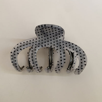 Color Block Polka Dots Hair Claw Clips