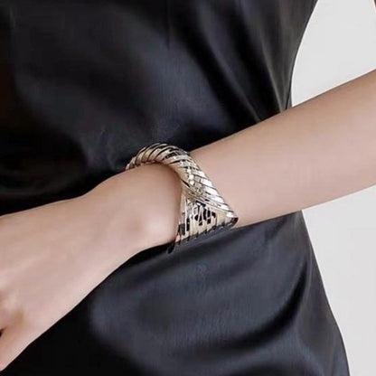 Cross Irregular Open Metal Bracelets