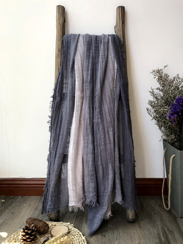 8 Colors Tassels Stripe Cape Scarf