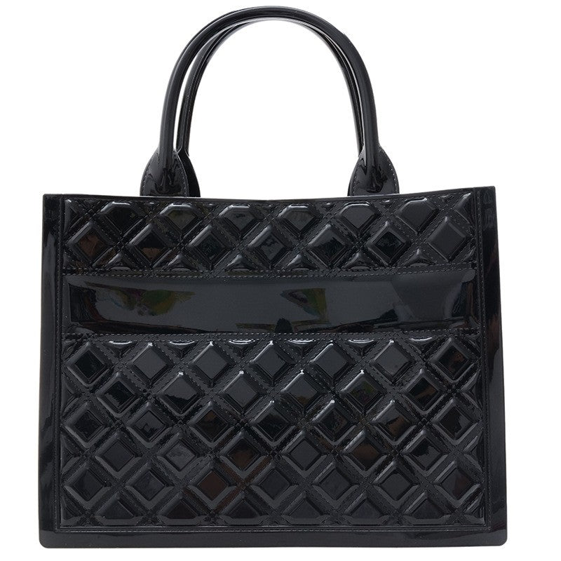 Large Capacity Solid Color Tote Handbag
