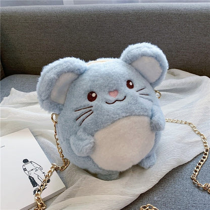 Cute Plush Cartoon Doll Shoulder Bag
