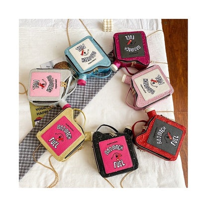 Shining Sequin Letters Crossbody Bag