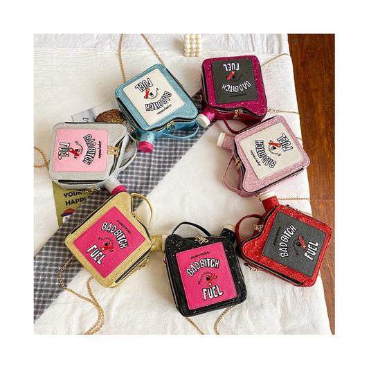 Shining Sequin Letters Crossbody Bag