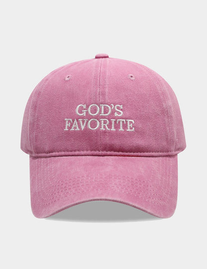 Letter Embroidered Solid Color Baseball Cap