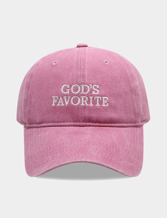 Letter Embroidered Solid Color Baseball Cap