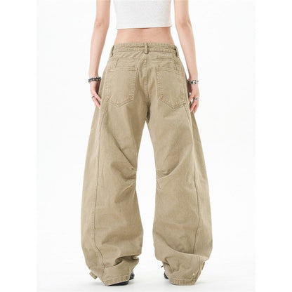 Vintage Carpenter Jeans With Curved Blade Design