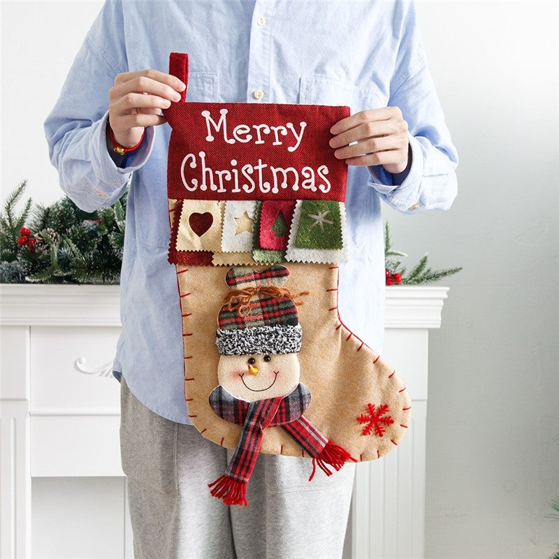 Santa Snowman Three-Dimensional Decoration Gift Bag Gift Bag