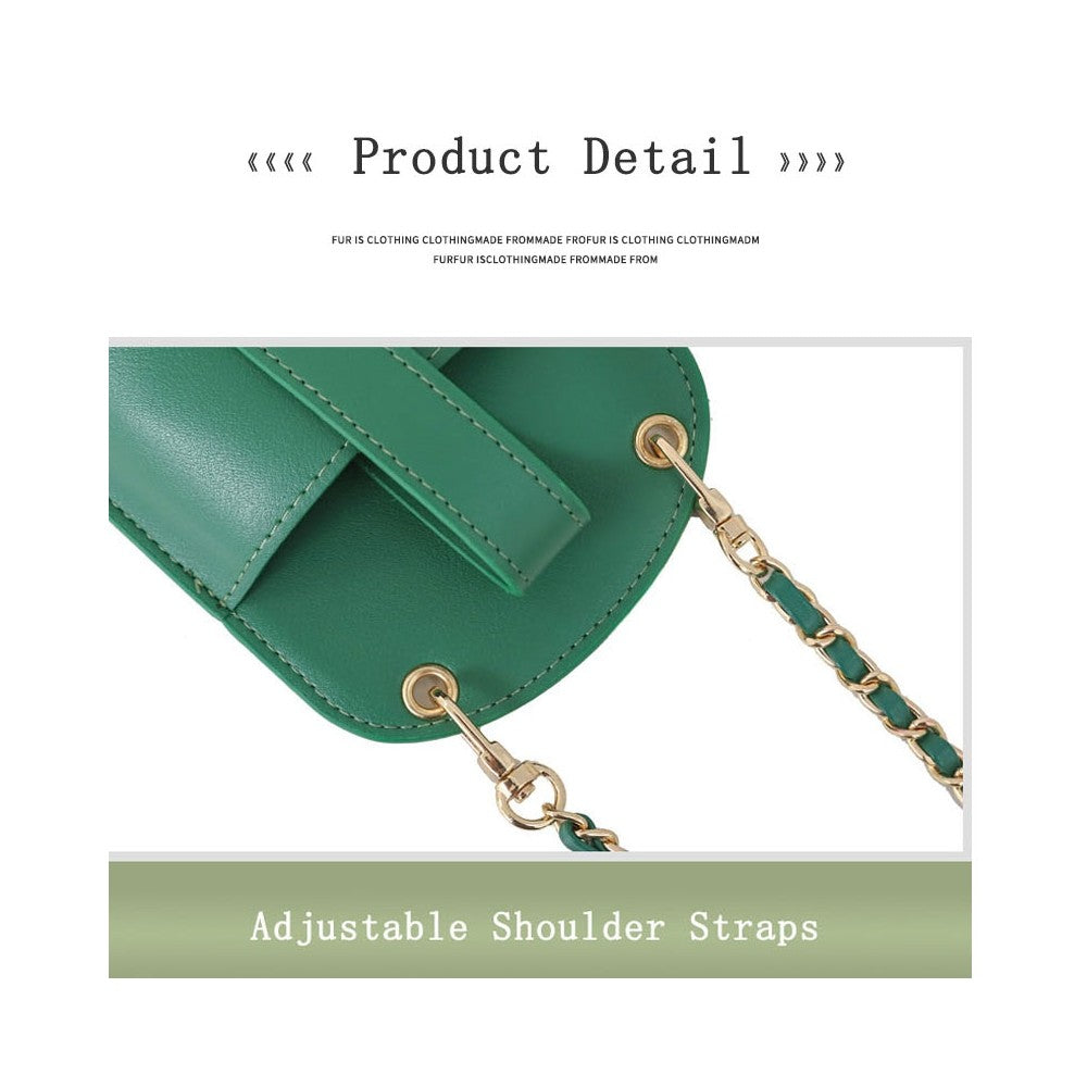 Cute Small PU Leather Chain One Shoulder Cell Phone Crossbody Bag
