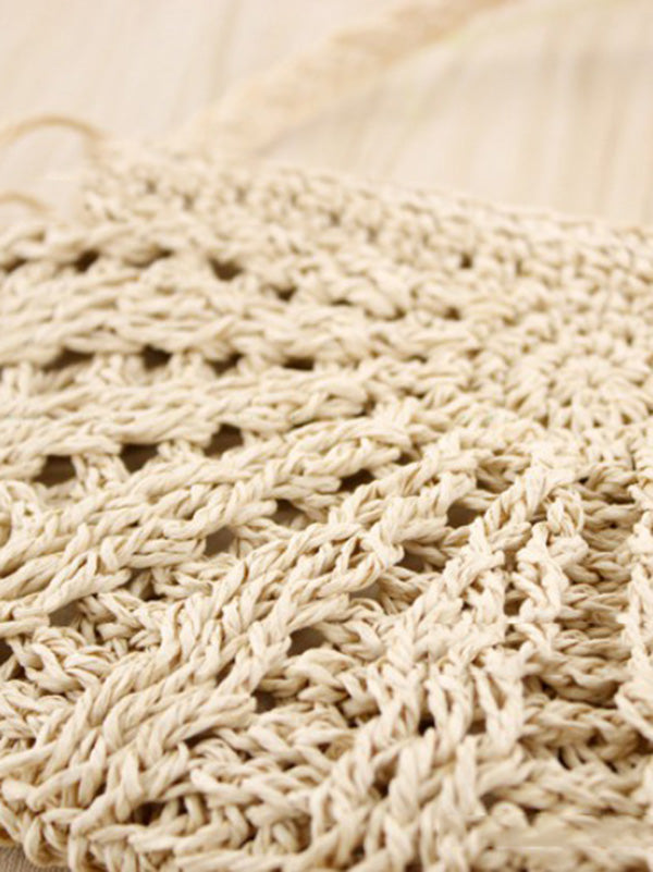 Small Semicircle Knitting Beach Bag