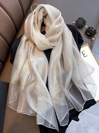 8 Colors Fashion Sunscreen Silk Scarf