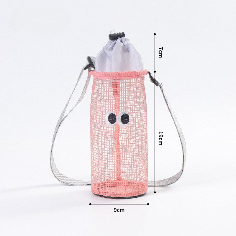 Cute Eyes Drawstring Organizer Shoulder Bag