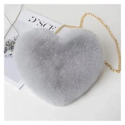 Plush Love One-Shoulder Diagonal Chain Bag
