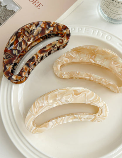 2+Hellow Out Oval Simple Hair Clips