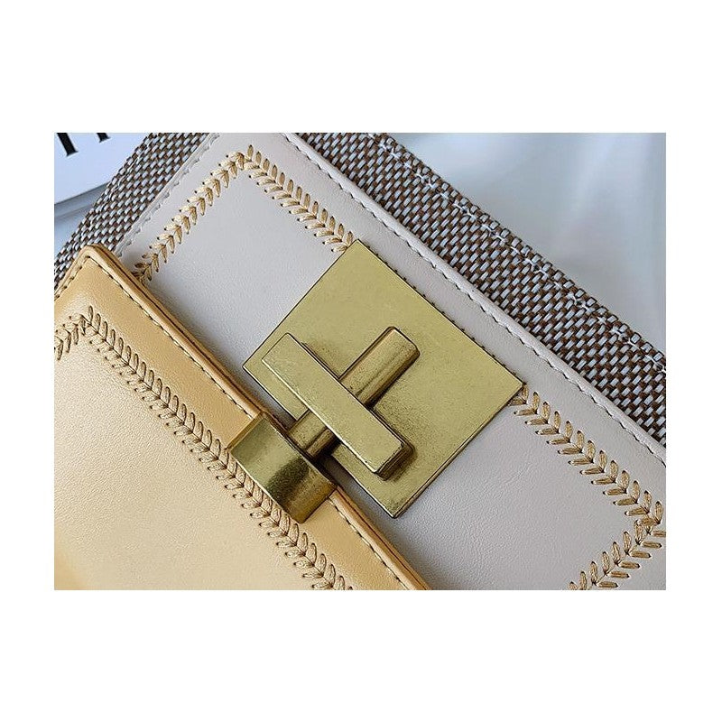 Muticolor Crossbody Chain Rhomboid Square Bag