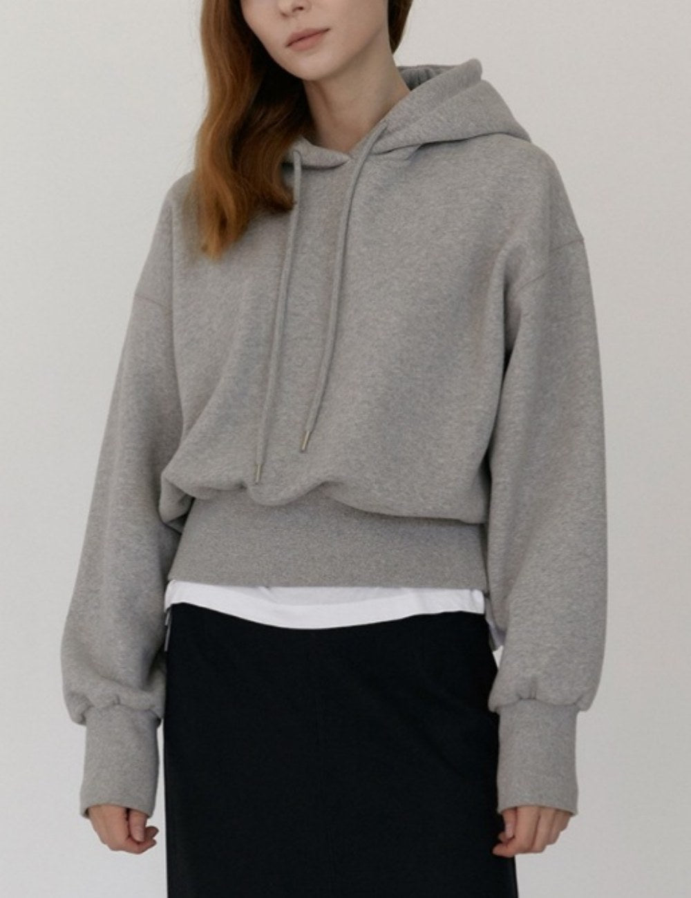 Solid Color Loose Hooded Hoodie