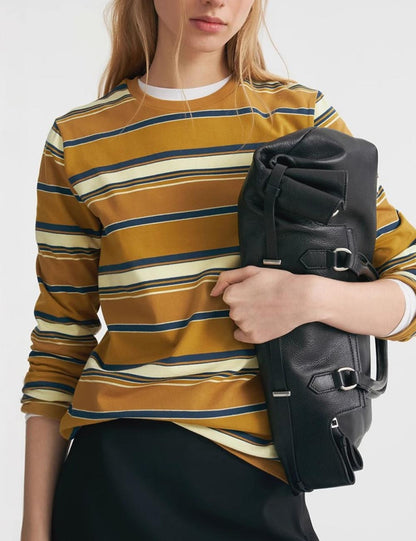 Casual Loose Striped Pullover T-Shirt