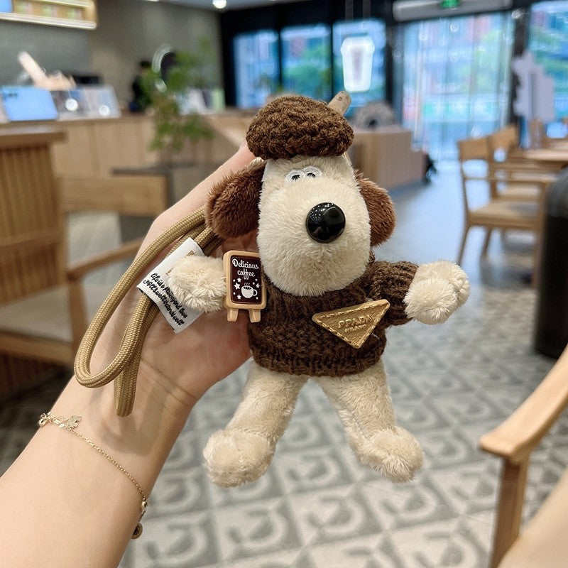 Cute Plush Dog Keychain