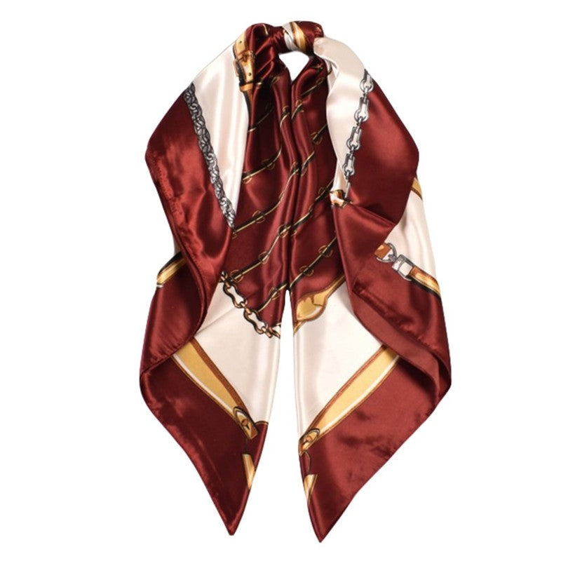 Fashion Retro Geometric Pattern Square Scarf