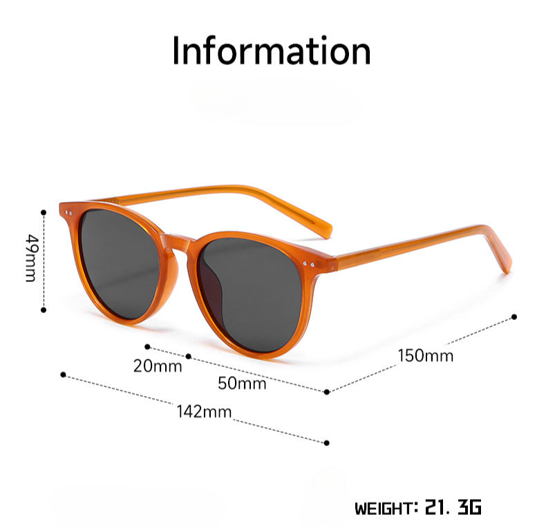 Vintage Round Polarized Simple Sunglasses