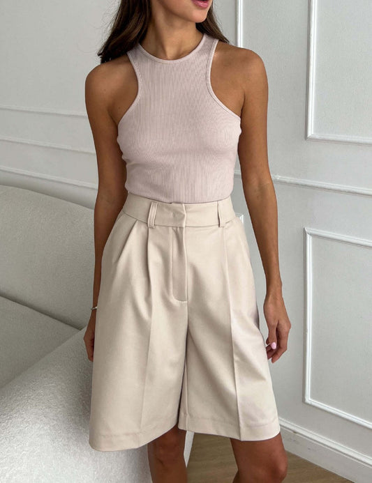 Casual Loose Stright Leg Suit Shorts