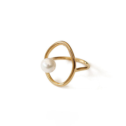 Pearl Simple Elegant Adjustable Rings