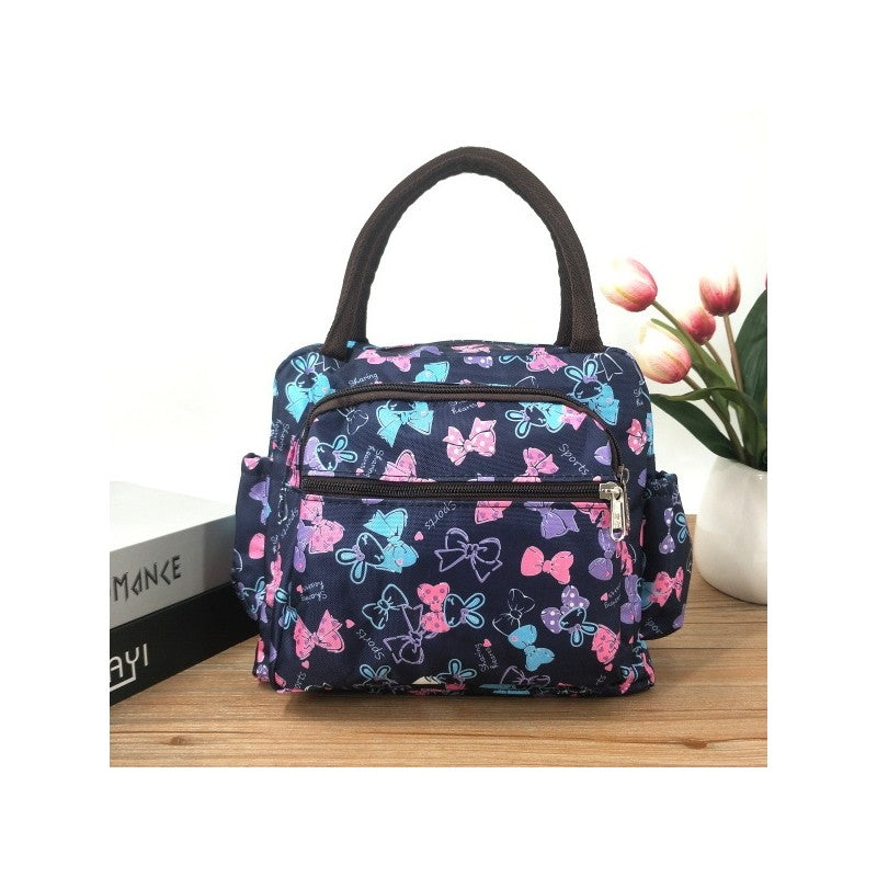 Pink Rabbit Polka Dot Striped Paige Lily Elephant Bento Bag Lunch Box Bag