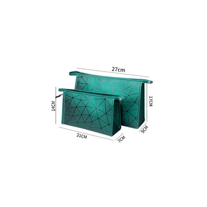 Waterproof Portable Geometric Cosmetic Bag