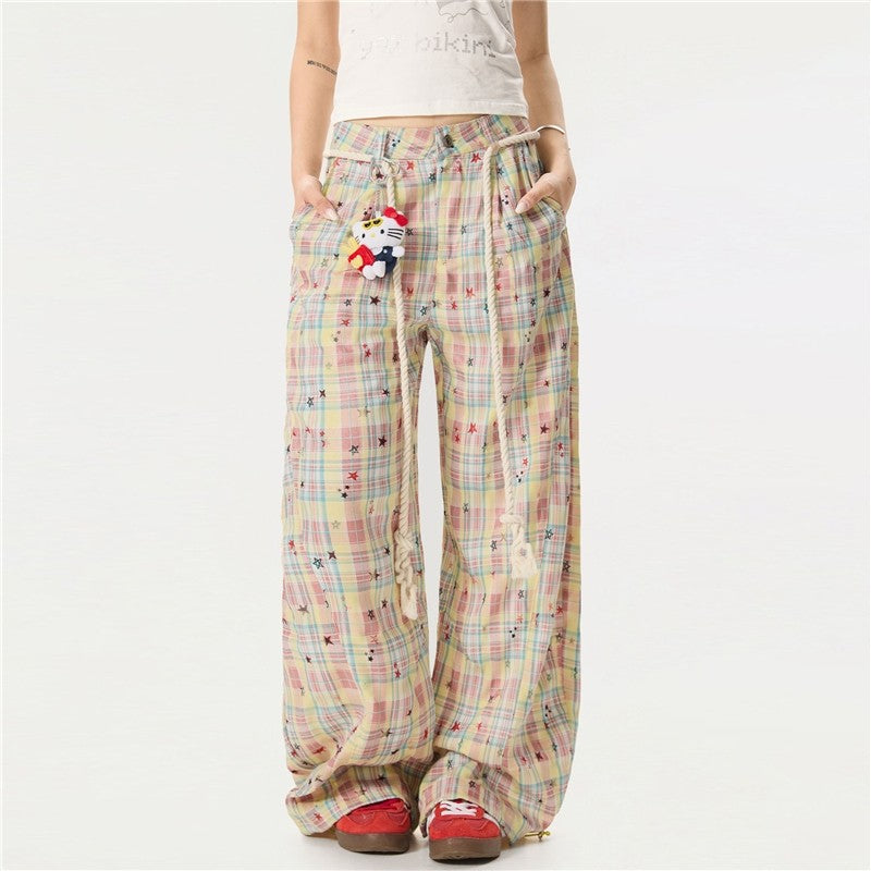 Sweet Curve Pants High Waist Wide Leg Casual